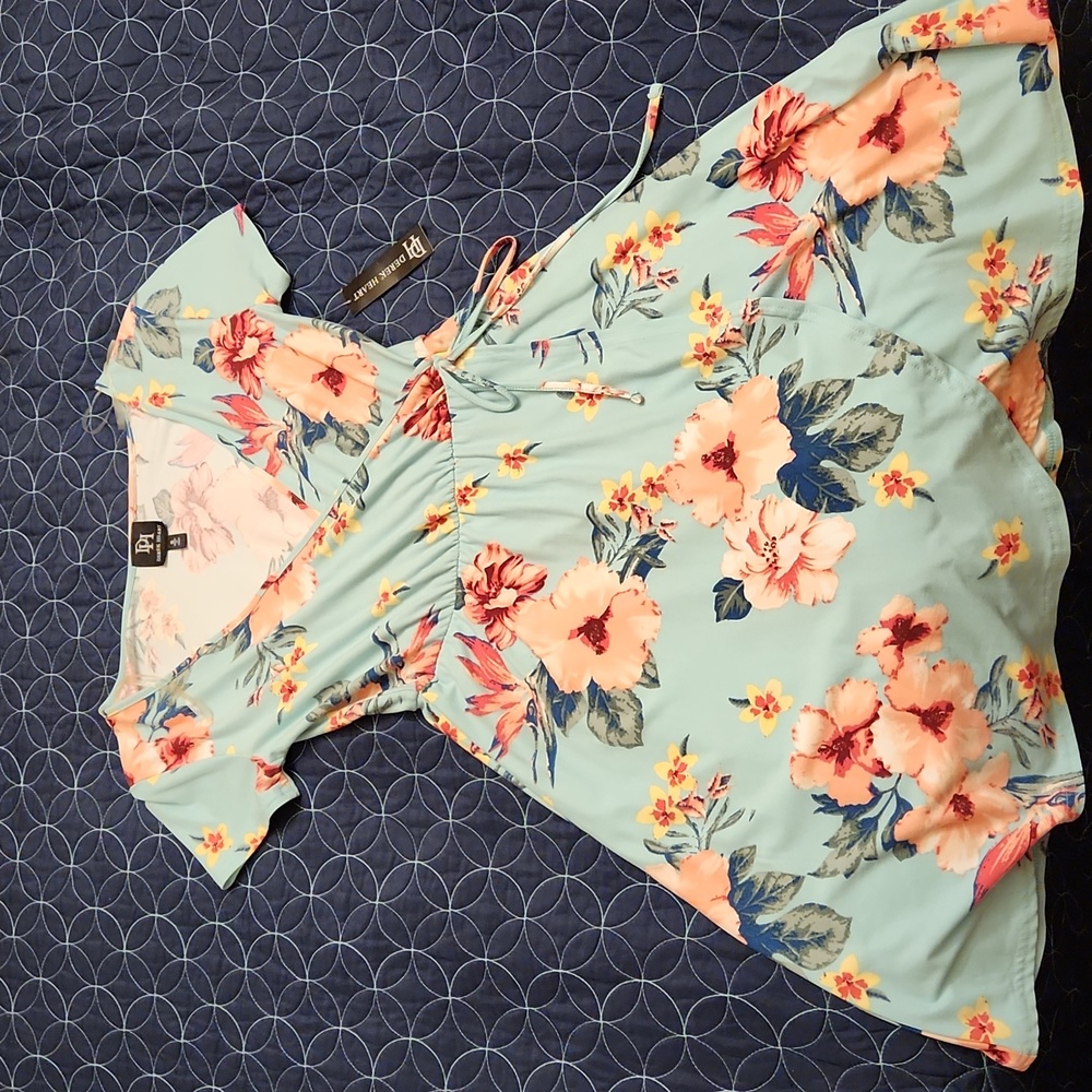 NWT Derek Heart Floral Dress, Size Small